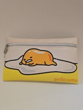 ipsy Gudetama Yellow & Cream Zip Pouch